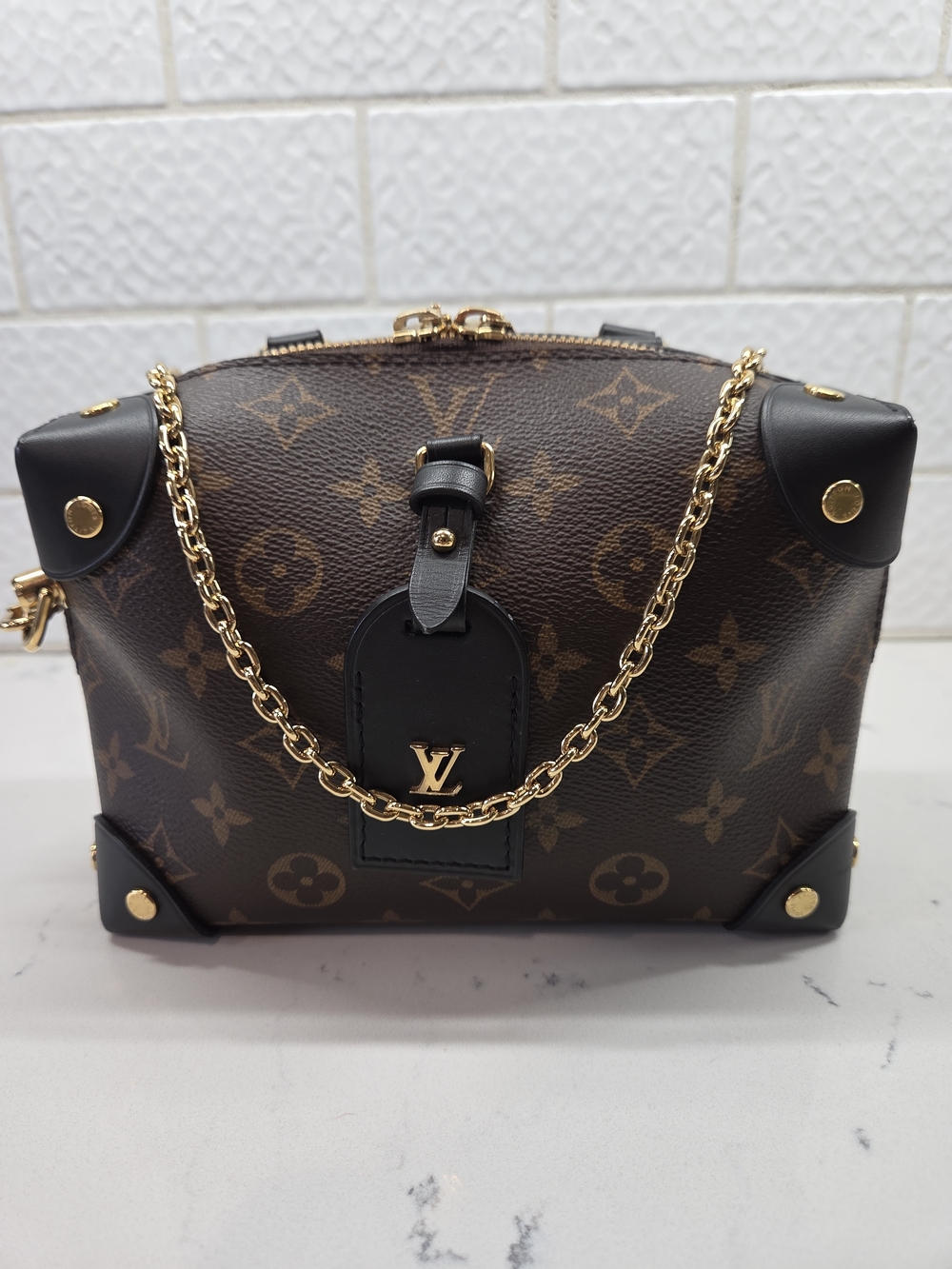 Louis Vuitton Monogram Petite Malle Souple Crossbody Bag - Excellent - Picture 8 of 16